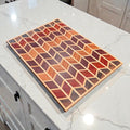 Extra Large Chevron Serving Board - Blood wood, Mahogany, Purple Heart, Maple, Walnut